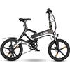 Jeep FFR 7050, E Bici Unisex Adulto, Nero, 20 Inches