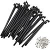 S SENQI Raggi per bicicletta elettrica 12G in acciaio con tappo in rame, ruota triciclo per bici elettrica, varie dimensioni, 28 pezzi, nero, 225 mm