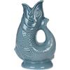 Gurgly Iconic Blue Grey Glug Brocca 28 cm Large 1.4L - Caraffa per acqua per pesci, vaso decorativo per pesci, ornamenti, caraffa