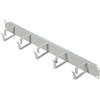 Koscom Connect Pannello di manovra per cabinet di rete I 1U Gestione cavi per armadio server I pannello di manovra con 5 staffe di guida 40 x 60 mm I Server Rack gestione cavi (grigio, 19)