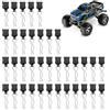 CJMUQHEHH 36 pezzi RC carrozzeria clip, in acciaio inox corpo Shell Pins per auto RC Ricambi Rc Accessori per, Traxxas RC Auto per Deerc Haiboxing Ricambi 1/10, 1/12, 1/16, RC Bruciatore, Nero