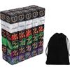 BOXOB 60pz Segnalini Dadi MTG, Parola Chiave Abilità Vita Segnalini Buff Comandante e Scudo +1/-1 Dadi D6 a 6 Facce per Accessori Giochi di Carte e MTG TCG