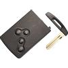 kuyuansu Guscio chiave 4 pulsanti per Renault Laguna Koleos Megane Fob con lama