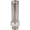 Larcele Silenziatore di Scarico Universale Moto 51mm, Silenziatore di Scarico Universale Moto Deflettore DB Killer Silenziatore di Scarico XSQ-04 (Lungo)