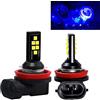 SOCAL-LED LIGHTING 2x H11 H8 Lampadina fendinebbia a LED Advanced 3030 SMD Lampada DRL di marcia diurna colorata luminosa, blu scuro