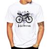 JI XIANGJU Bikepacking - Funny Bicycle Tour Gravel Anatomy T-Shirt Summer Men Short Sleeve Hip Hop Boy Tops Bicycle Sport White Casual Tees White S