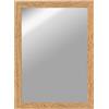 CLAMARO 'Vision' Specchio da parete 50 x 100 cm, realizzato su misura, rovere Catania, moderno specchio quadrato con cornice in legno MDF, con gancio in metallo e materiale di montaggio (orizzontale e