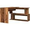 vidaXL Scrivania ad Angolo Legno Vecchio 200,5x50x76 cm Truciolato