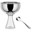 Alessi Big Love AMMI01S I - Set con Coppa per Gelato in Acciaio Inossidabile 18/10 e Resina Termoplastica e Cucchiaino da Gelato in Acciaio Inossidabile 18/10 Lucido, Ghiaccio