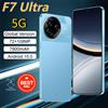 CHOTOG Nuovo F7 Ultra Originale Smartphone 5G Dual Sim Cellulari Schermo 7.3HD Telefoni Cellulari 7800mAh Android 15 Versione Globale Cellulare - White 12GB 256GB