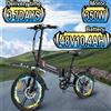Samebike bici elettrica 350W motore Brushless 48 v10.4ah batteria bicicletta elettrica pneumatico da 20 pollici telaio pieghevole in lega di alluminio E bici - White
