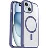 OtterBox Sleek Series MagSafe Cover per iPhone 17e, 16e, 15, 14, 13, resistente a shock e cadute fino, cover ultrasottile, testata a norme MIL-STD 810G, Trasparente/Viola, Senza Retail Package
