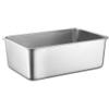 AZ PET PRODUCTION LETTIERA IN ACCIAIO INOX PER GATTI MISURA MEDIA 50X35X15h