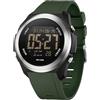 BIEWO Orologio sportivo digitale da uomo, orologio militare da uomo, impermeabile, per esterni, con quadrante grande, casual, con cronometro luminoso