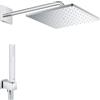 GROHE SET DOCCIA GROHE RAINSHOWER MONO 310 CUBE 128987 SOFFIONE E DOCCETTA A MANO CROMATO
