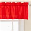 Sweet Home Collection Panels Sheer Rod Pocket Unique Styles And Prints, Poliestere, Ribcord Red, 152,4 cm W x 30,5 cm L (Confezione da 1)
