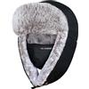 POL PARKMAN Cappello Trapper Invernale per Uomo e Donna - Ushanka Russa, Pelliccia Impermeabile con Paraorecchie - Cappello Aviatore Caldo per Sci, Arrampicata o Caccia
