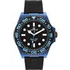 Lorenz Ocean Club 030268BB - Orologio Sportivo da Uomo al Quarzo - Orologio con cassa in superlega Soft Touch blu - Cinturino in Gomma con chiusura deployante - Sub 100 metri - Cofanetto speciale sub