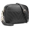 lola mae borsa a tracolla trapuntata design alla moda nero Small