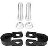 Miyinla Rialzo Ammortizzatore, 2 Pezzi Universale Prolunga Ammortizzatori per Moto Posteriore Riser Altezza Estensione 3 cm Tampone Addensato Smorzante Telaio Nero per Modifica del Motociclo(con viti)