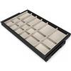 Emuca - Kit cassetto organizzatore e Telaio con Guide a Chiusura Morbida per Armadio, Regolabile, modulo 800mm, Nero e Grigio Pietra Testurizzato