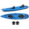 Big Mama Kayak Canoa due posti Mojito Big mama kayak - kayak 380 cm - 2 posti adulto + 1 posto bambino + 2 gavoni + 2 ruote integrate + 2 seggiolini - AZZURRO
