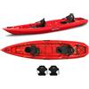 Big Mama Kayak Canoa due posti Mojito Big mama kayak - kayak 380 cm - 2 posti adulto + 1 posto bambino + 2 gavoni + 2 ruote integrate + 2 seggiolini - ROSSO