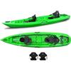 Big Mama Kayak Canoa due posti Mojito Big mama kayak - kayak 380 cm - 2 posti adulto + 1 posto bambino + 2 gavoni + 2 ruote integrate + 2 seggiolini - VERDE