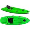 Big Mama Kayak Kayak Monoposto Jolly 2.0 Big Mama Kayak canoa 260 cm + 1 gavone + 1 seggiolino (PACK 2) Made in Italy - VERDE