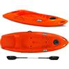 Big Mama Kayak Kayak 1 posto Jolly 2.0 Big Mama Kayak canoa 260 cm + 1 gavone + 1 pagaia in omaggio (PACK 1) Made in Italy - ARANCIONE