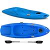 Big Mama Kayak Kayak 1 posto Jolly 2.0 Big Mama Kayak canoa 260 cm + 1 gavone + 1 pagaia in omaggio (PACK 1) Made in Italy - AZZURRO