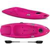 Big Mama Kayak Kayak 1 posto Jolly 2.0 Big Mama Kayak canoa 260 cm + 1 gavone + 1 pagaia in omaggio (PACK 1) Made in Italy - ROSA