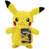Pokémon PKW2389 - Pikachu PLUSH in velluto a coste, 20,3 cm, dettagli autentici, multicolore