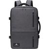 Macwick - zaino viaggio ryanair bagaglio a mano 40x20x25 Grigio 20L - Utile anche come zaino porta pc, borsa da viaggio, zaino da viaggio aereo. Espandibile come bagaglio a mano 55x40x20-40L (2)