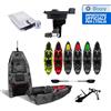 Big Mama Kayak canoa monoposto divisibile a pedali con elica BIG MAMA KAYAK TRIKEN 330 LIVE S componibile + motore Bixpy K1 Outboard Kit con batteria PP-378 Wh v4 + Adattatore centrale vano copripedali