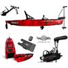 Big Mama Kayak Kayak a Motore di prua Haswing Cayman 55lb con GPS + Pedali divisibile Big Mama Triken 330 live S, con ruote e vasca del vivo