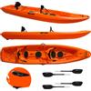 Big Mama Kayak kayak da mare e lago 3 posti modelli GIL FAMILY, inclusi 2 sedili e 2 pagaie e ruote di trasporto col. ARANCIO