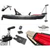 BIG MAMA KAYAK A PEDALI TRIKEN 330 con Pulpito Inox + Piastra sgancio rapido + motore HASWING Cayman 55lb funzione ancora e GPS per MARE e LAGO