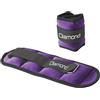 Diamond Fitness COPPIA CAVIGLIERE APPESANTITE 0.5 KG VIOLA - LINEA DIAMOND - COD. CA0,5-D