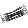 Brrnoo 10 Pezzi Bungee per Capelli, Elastici per Capelli con Ganci, Gancio Elastico per Fermacapelli Styling Coda di Cavallo Ganci Cordoncino per Capelli (Nero)