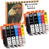LOSMANN D&C 10x Cartucce Compatibili d'inchiostro Sostituzione per HP 364 364XL per Photosmart 5520 5510 6510 6520 5511 5524 B010a HP Deskjet 3070A 3520 3522 3524 HP Officejet 4620 4622 4610