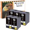 LOSMANN D&C Compatibili Cartucce d'inchiostro Sostituzione per Epson 27 27XL BK per Epson WorkForce WF-3600 WF-3620 DWF WF-3620 WF WF-3640DTWF WF-7110DTW WF-7210DTW WF-7600 WF-7610DWF WF-7620 (5 Nero)