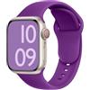ELETTRONEO C1A Cinturino per Apple Watch Ultra 3 2 49mm, Serie 11 10 46mm, 9 8 7 45mm 41mm, SE 6 5 4 44mm 40mm, 3 2 1 42mm 38mm Donna Uomo Band Bracciale Sport Silicone, Viola Regina
