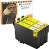 LOSMANN - D&C Ink 3x Giallo Cartucce d'inchiostro Compatibili per Epson 604 XL per Epson Expression Home XP-2205 XP-2200 XP-3200 XP-3205 XP-4200 XP-4205 Workforce WF-2910 WF-2930 WF-2935 WF-2950