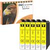LOSMANN D&C 5x Giallo Cartucce d'inchiostro compatibili con Epson 603 XL per Epson Expression Home XP-2100 XP-2105 XP-3100 XP-3105 XP-4100 XP-4105 Epson WorkForce WF-2810DWF WF-2830DWF WF-2835DWF WF-2850