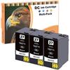 LOSMANN D&C Compatibili Cartucce d'inchiostro Sostituzione per Epson 27 27XL BK per Epson WorkForce WF-3600 WF-3620 DWF WF-3620 WF WF-3640DTWF WF-7110DTW WF-7210DTW WF-7600 WF-7610DWF WF-7620 (3 Nero)