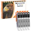 D&C Cartucce d'inchiostro compatibili per Canon CLI-551XL per Canon Pixma MG6450 MG6650 MG7100 MG7150 MG7550 MX925 iP7200 iP7250 MG5400 MG5450 MG5550 MG5650 MG5655 MX725 MX920 iP8750 (5 Grigio)