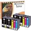 D&C 10 cartucce compatibili per Epson 13XL 13 per Epson WorkForce WF-3540DTWF WF-7015 WF-7515 WF-7525 Stylus B42WD BX-525WD BX-535WD BX-625FWD BX-630FW BX-630FW 35FWD BXX. 925FWD 935FWD