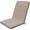 DecHome Cuscino Sao Tome Medio in Poliestere cm 95x44 Colore Tortora - CU805636