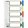 Esselte 11609 - Scatola con 100 Divisori in plastica con 5 linguette, colore: bianco